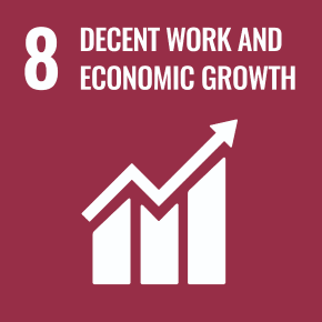 (8) Travail décent et croissance économique.